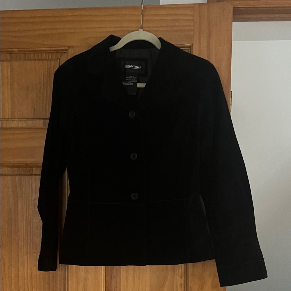 Black Suede Blazer